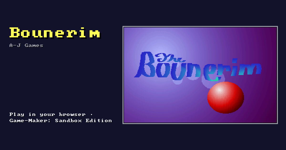 Bounerim: its title screen