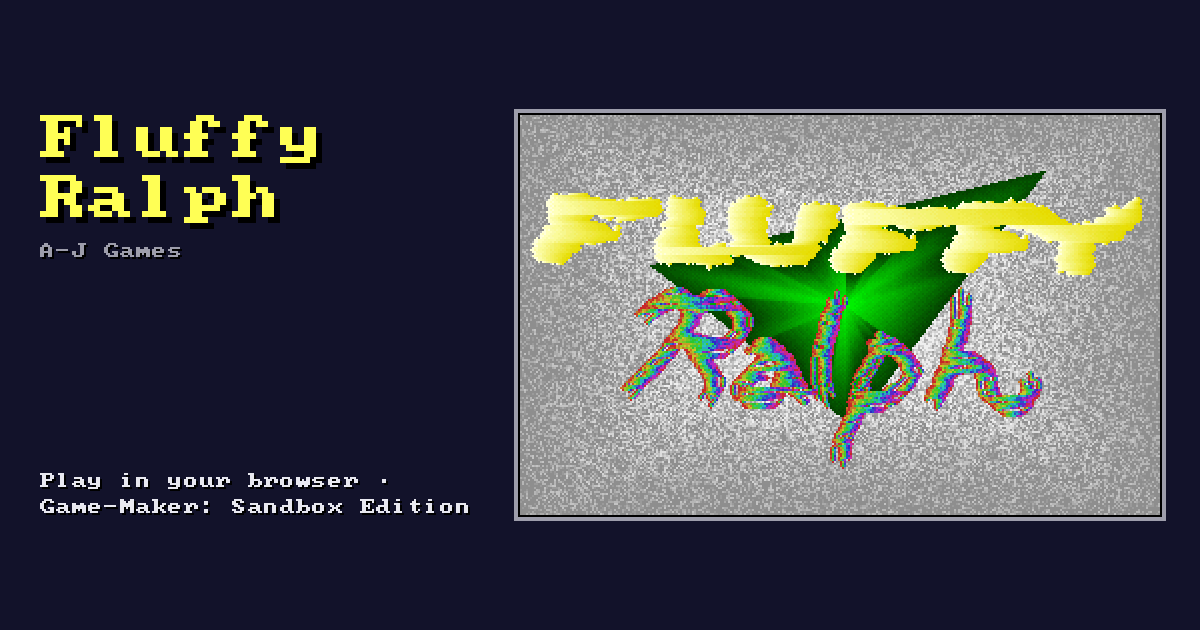 Fluffy Ralph: its title screen