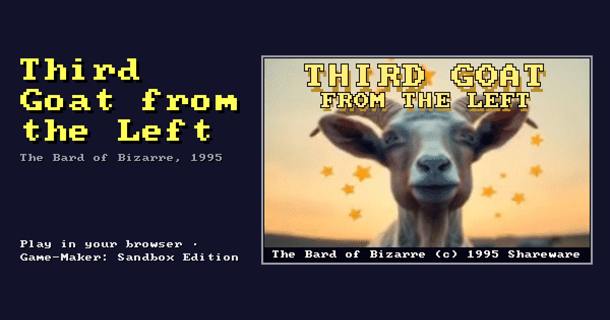 Third Goat from the Left: its title screen