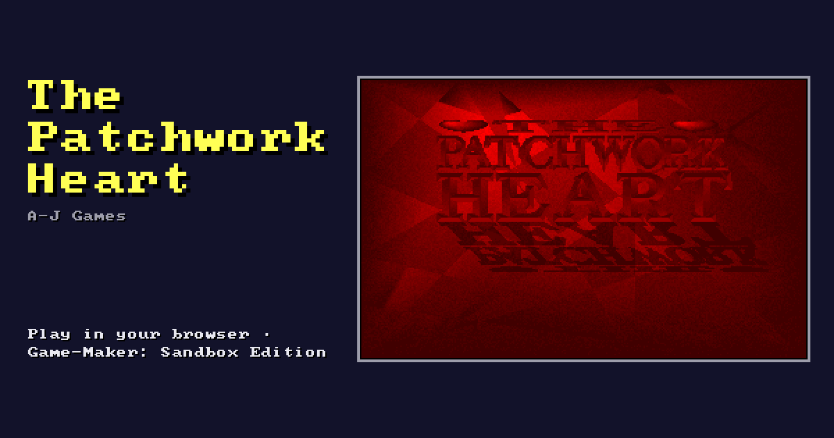 The Patchwork Heart: its title screen