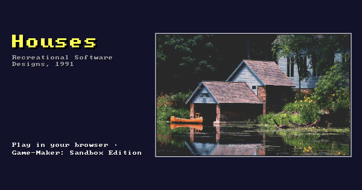 Houses: its title screen