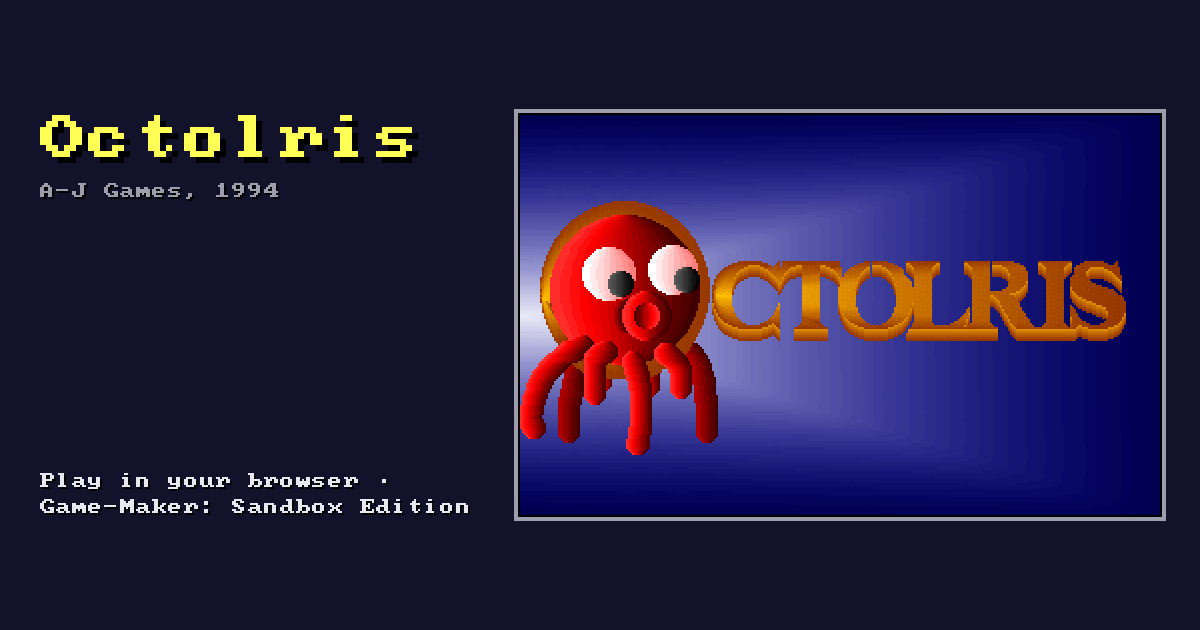 Octolris: its title screen