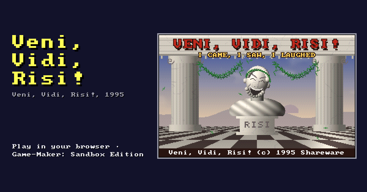 Veni, Vidi, Risi!: its title screen