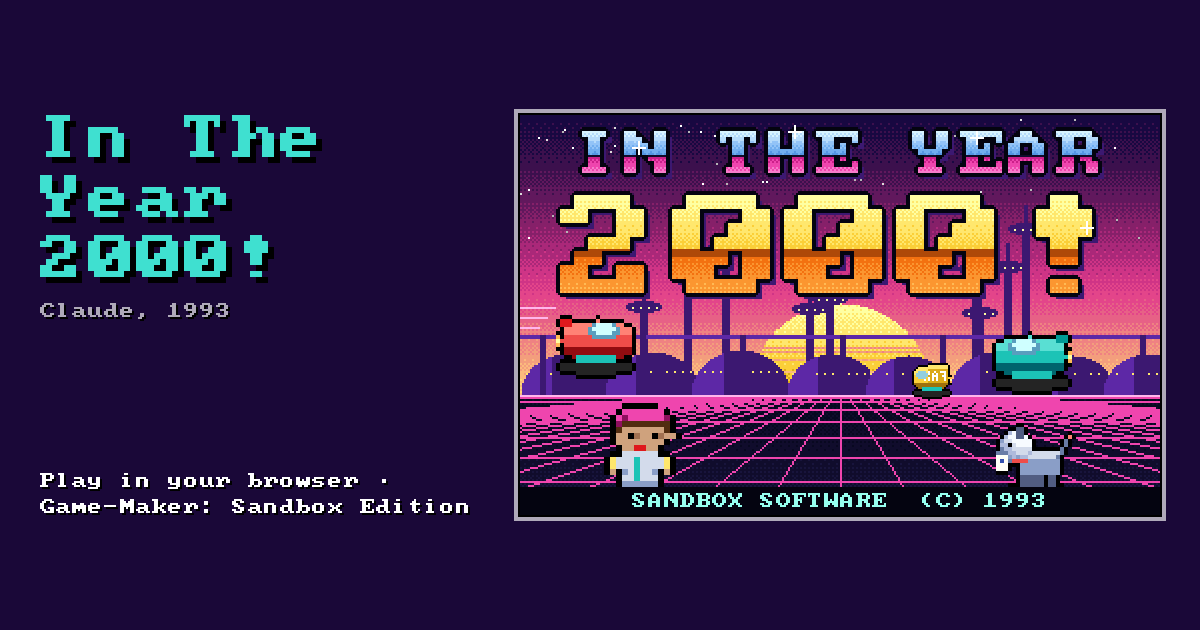 In The Year 2000!: its title screen